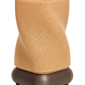 Lámpara rectangular retorcida con estructura de cesta