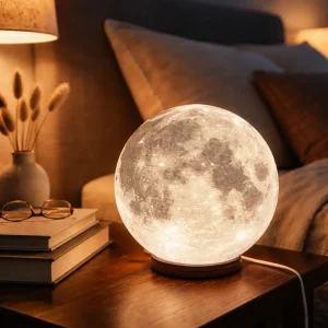 Lampara de luna 3 tonos de luz