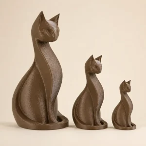 Gatos decorativos 3 tamaños